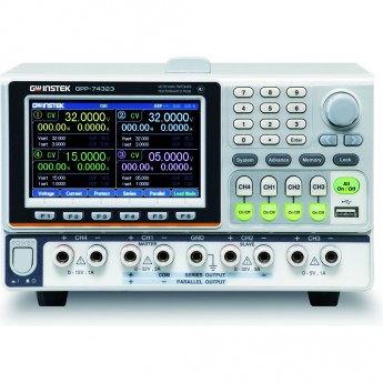 Источник питания постоянного тока GW INSTEK GPP-7xxxx 4 канала 32В/3А, 5В/1А, 15В/1А GPP-74323